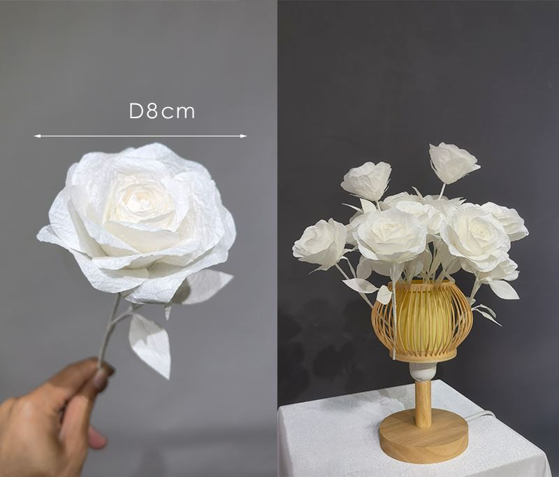 Мини хартиени цветя за занаяти