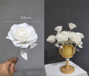 Мини хартиени цветя за занаяти